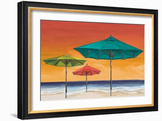 Tropical Umbrellas II-Tiffany Hakimipour-Framed Art Print