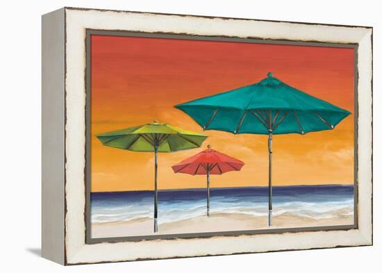 Tropical Umbrellas II-Tiffany Hakimipour-Framed Stretched Canvas
