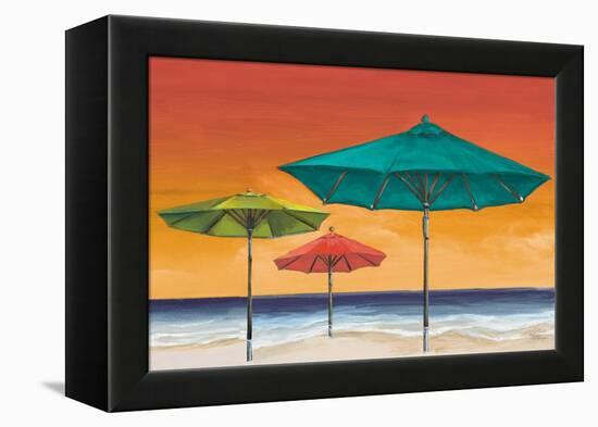 Tropical Umbrellas II-Tiffany Hakimipour-Framed Stretched Canvas