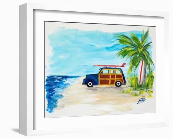 Tropical Vacation I-Julie DeRice-Framed Art Print