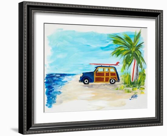 Tropical Vacation I-Julie DeRice-Framed Art Print