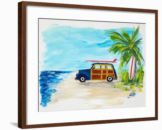 Tropical Vacation I-Julie DeRice-Framed Art Print