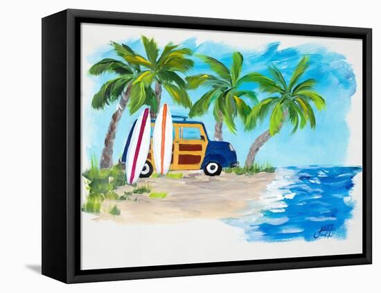 Tropical Vacation II-Julie DeRice-Framed Stretched Canvas