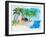 Tropical Vacation II-Julie DeRice-Framed Art Print