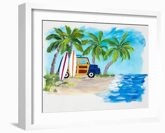 Tropical Vacation II-Julie DeRice-Framed Art Print