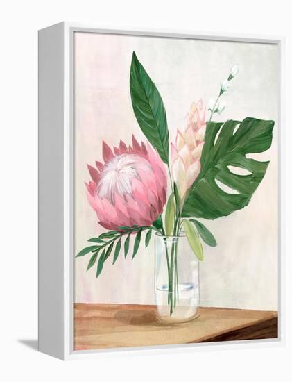 Tropical Vase I-Aria K-Framed Stretched Canvas