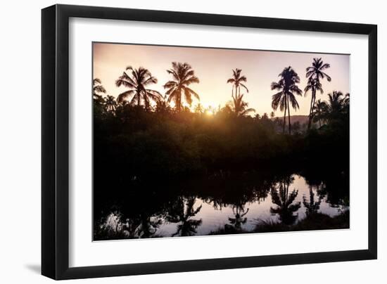 Tropical Village in Goa-Marina Pissarova-Framed Photographic Print