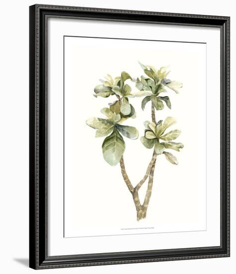 Tropical Watercolor Leaves III-Megan Meagher-Framed Giclee Print