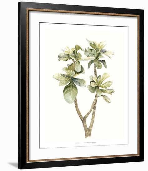 Tropical Watercolor Leaves III-Megan Meagher-Framed Giclee Print