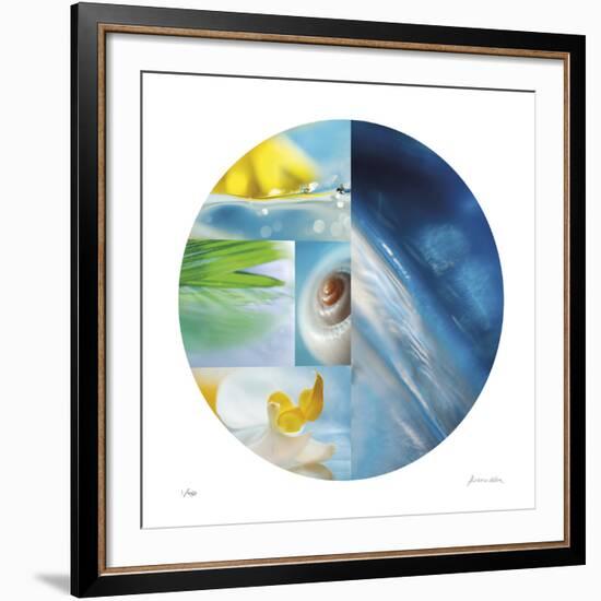 Tropical Wave Circle-Florence Delva-Framed Giclee Print