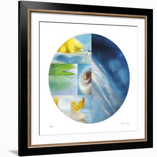 Tropical Wave Circle-Florence Delva-Framed Giclee Print