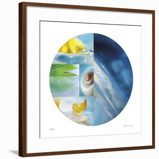 Tropical Wave Circle-Florence Delva-Framed Giclee Print