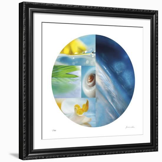 Tropical Wave Circle-Florence Delva-Framed Giclee Print