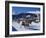 Trotting Race with Jockeys Driving Horse-Drawn Sleighs on the Frozen Lake at St Moritz-John Warburton-lee-Framed Photographic Print