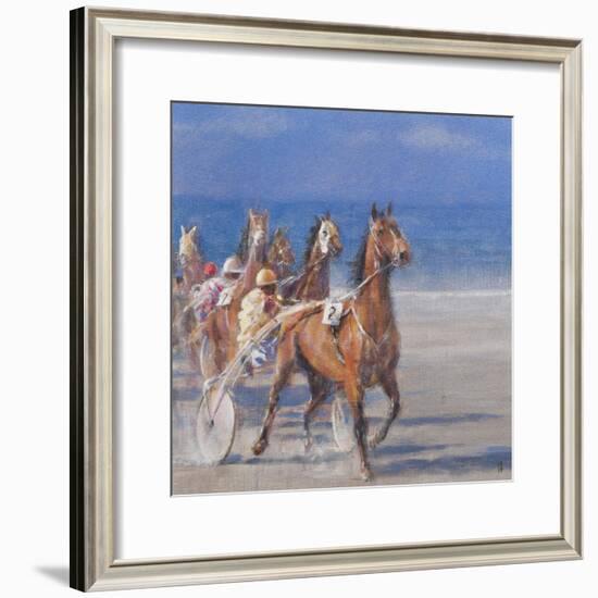 Trotting Races, Lancieux, Brittany, 2014-Lincoln Seligman-Framed Giclee Print