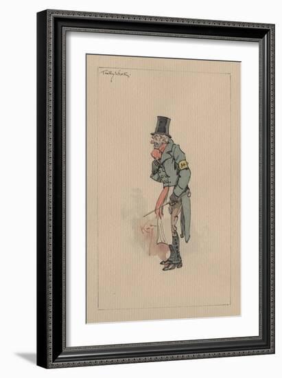 Trotty Veck - the Chimes, C.1920s-Joseph Clayton Clarke-Framed Giclee Print