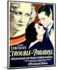 Trouble in Paradise - Movie Poster Reproduction-null-Mounted Photo