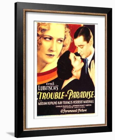 TROUBLE IN PARADISE-null-Framed Art Print