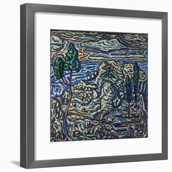 Troubled Landscape, 1994-Adrian Wiszniewski-Framed Giclee Print