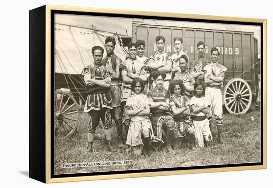 Troupe Ben-Ali, Ringling Brothers, 1915-null-Framed Stretched Canvas