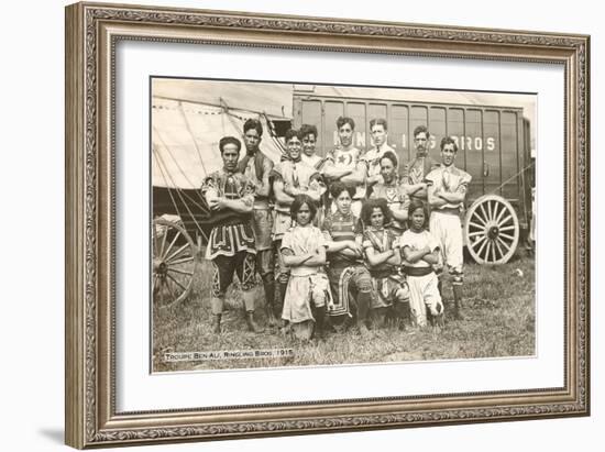 Troupe Ben-Ali, Ringling Brothers, 1915-null-Framed Art Print