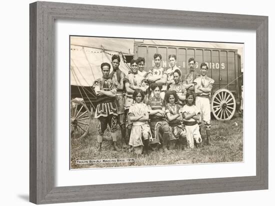 Troupe Ben-Ali, Ringling Brothers, 1915-null-Framed Art Print