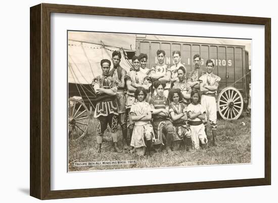 Troupe Ben-Ali, Ringling Brothers, 1915-null-Framed Art Print