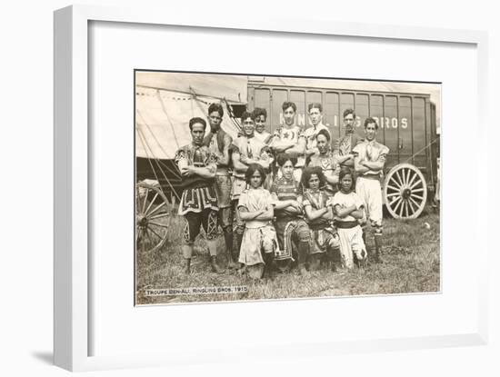 Troupe Ben-Ali, Ringling Brothers, 1915-null-Framed Art Print