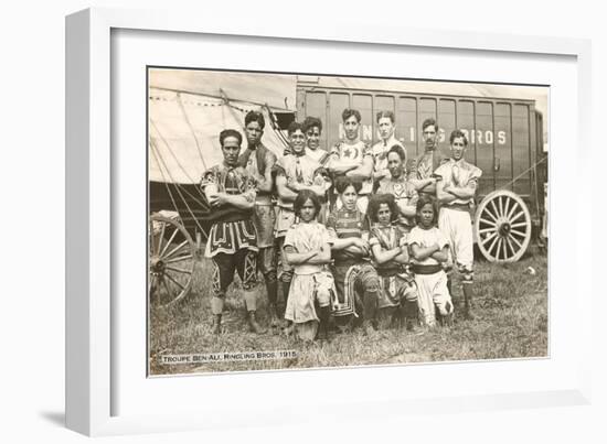 Troupe Ben-Ali, Ringling Brothers, 1915-null-Framed Art Print