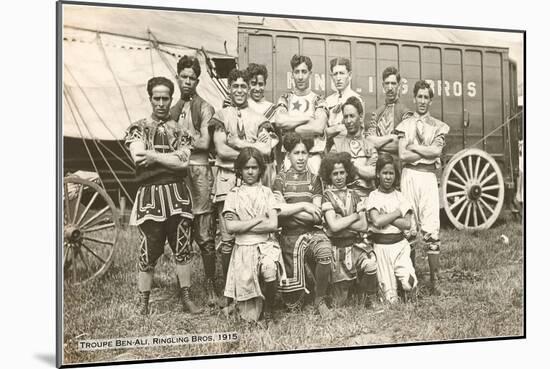 Troupe Ben-Ali, Ringling Brothers, 1915-null-Mounted Art Print