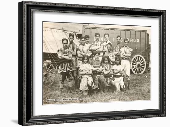 Troupe Ben-Ali, Ringling Brothers, 1915-null-Framed Art Print