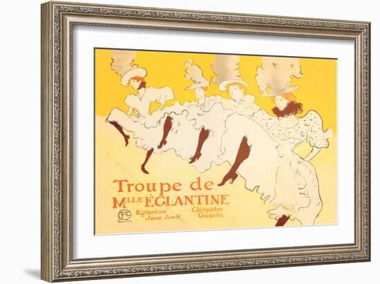 Troupe de Mille Eglantine-Henri de Toulouse-Lautrec-Framed Art Print