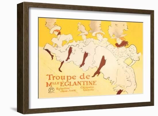 Troupe de Mille Eglantine-Henri de Toulouse-Lautrec-Framed Art Print