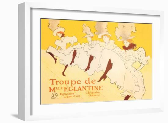 Troupe de Mille Eglantine-Henri de Toulouse-Lautrec-Framed Art Print