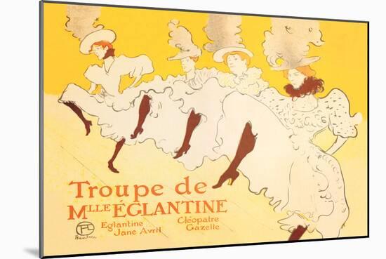 Troupe de Mille Eglantine-Henri de Toulouse-Lautrec-Mounted Art Print