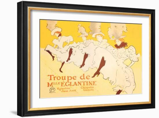 Troupe de Mille Eglantine-Henri de Toulouse-Lautrec-Framed Art Print
