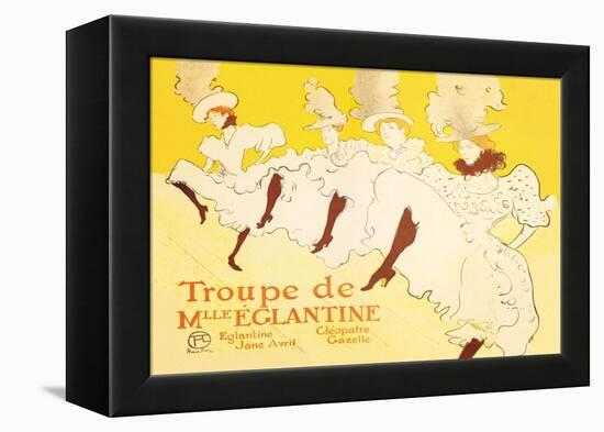 Troupe de Mille Eglantine-Henri de Toulouse-Lautrec-Framed Stretched Canvas