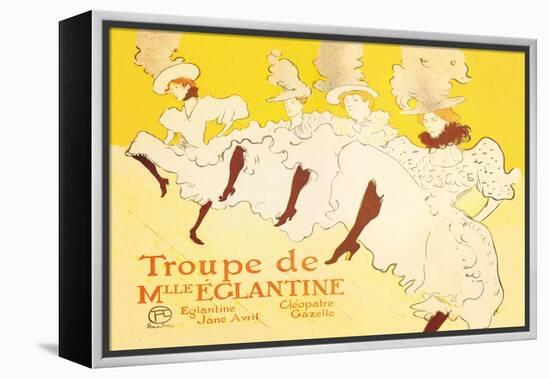 Troupe de Mille Eglantine-Henri de Toulouse-Lautrec-Framed Stretched Canvas