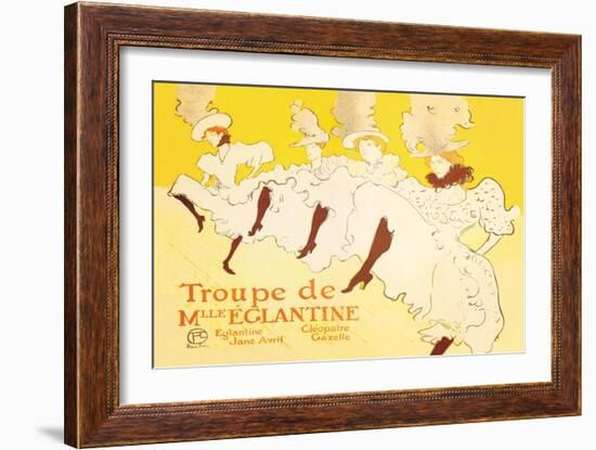 Troupe de Mille Eglantine-Henri de Toulouse-Lautrec-Framed Art Print