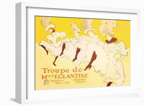 Troupe de Mille Eglantine-Henri de Toulouse-Lautrec-Framed Art Print