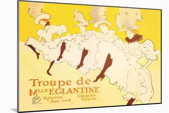 Troupe de Mille Eglantine-Henri de Toulouse-Lautrec-Mounted Art Print