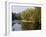 Trout Fisherman Casting to a Fish on the River Dee, Wrexham, Wales-John Warburton-lee-Framed Photographic Print