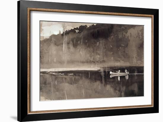 Trout Fishing, Lake St. John-Winslow Homer-Framed Giclee Print