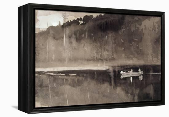 Trout Fishing, Lake St. John-Winslow Homer-Framed Premier Image Canvas