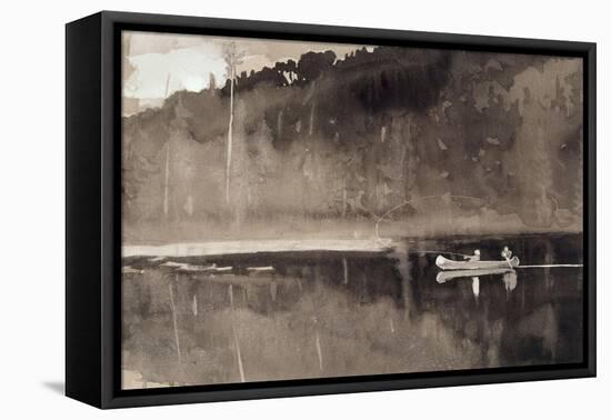 Trout Fishing, Lake St. John-Winslow Homer-Framed Premier Image Canvas