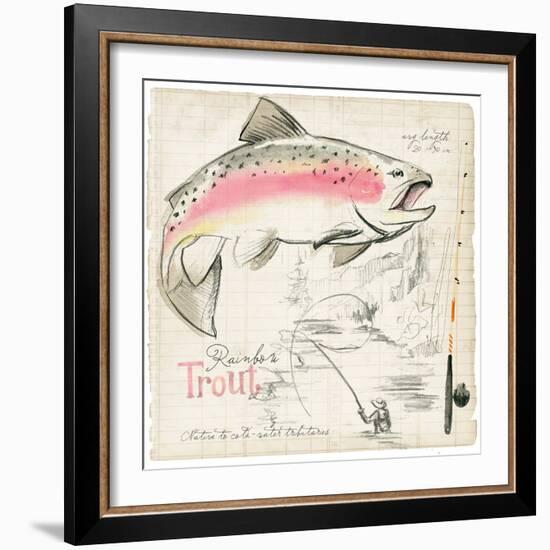 Trout Journal I-Jennifer Parker-Framed Art Print