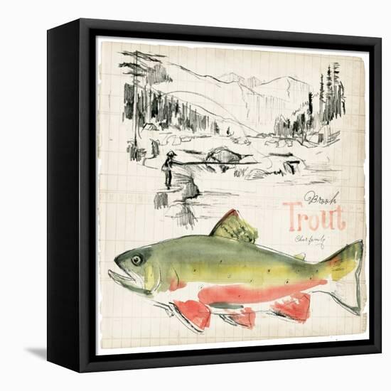 Trout Journal II-Jennifer Parker-Framed Stretched Canvas