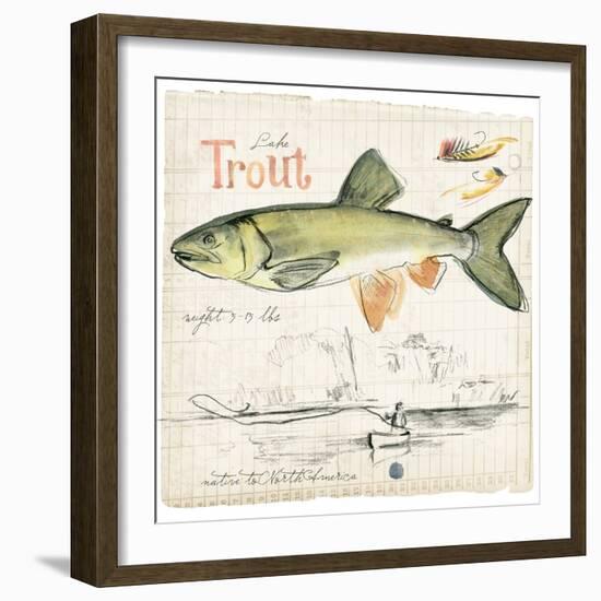 Trout Journal III-Jennifer Parker-Framed Art Print