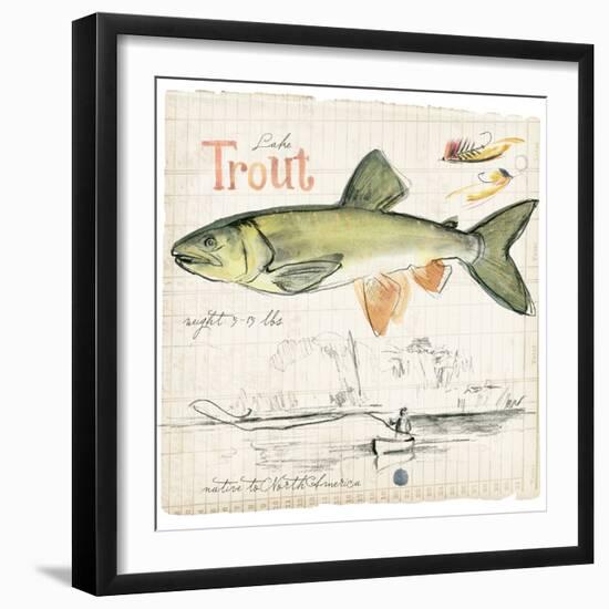 Trout Journal III-Jennifer Parker-Framed Art Print