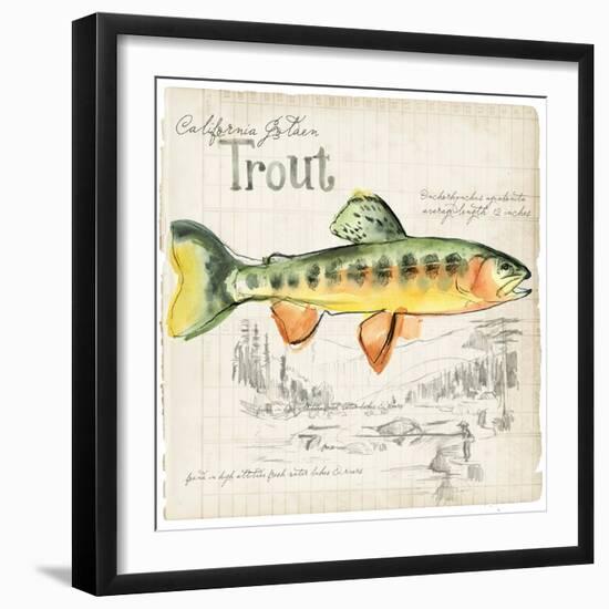 Trout Journal IV-Jennifer Parker-Framed Art Print